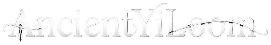 生成纯文本Ancient Yi Loom，注意，Ancient Yi 和 Loom间要换行，字体为白色，优雅